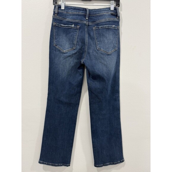 Risen Jeans Women’s With Diamonds Blue Denim Flared Size 27 - Picture 4 of 7